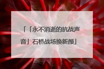 「永不消逝的抗战声音」石桥战场换新颜
