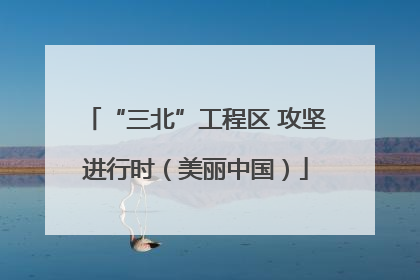 “三北”工程区 攻坚进行时（美丽中国）