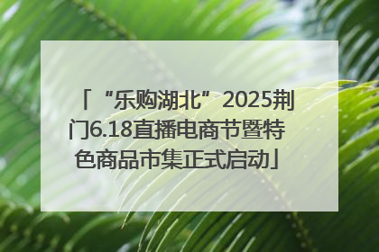 “乐购湖北”2025荆门6.18直播电商节暨特色商品市集正式启动