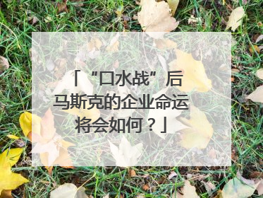 “口水战”后 马斯克的企业命运将会如何？