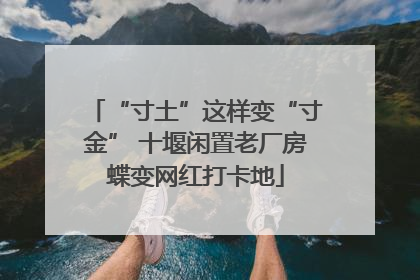“寸土”这样变“寸金” 十堰闲置老厂房蝶变网红打卡地