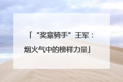 “奖章骑手”王军：烟火气中的榜样力量