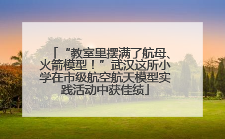 “教室里摆满了航母、火箭模型！”武汉这所小学在市级航空航天模型实践活动中获佳绩
