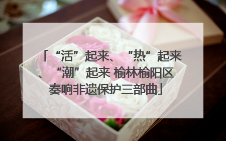 “活”起来、“热”起来、“潮”起来 榆林榆阳区奏响非遗保护三部曲