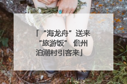 “海龙舟”送来“旅游饭” 儋州泊潮村引客来