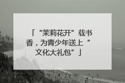 “茉莉花开”载书香，为青少年送上“文化大礼包”
