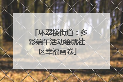 环翠楼街道：多彩端午活动绘就社区幸福画卷