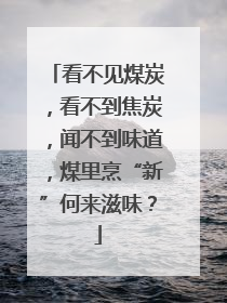 看不见煤炭，看不到焦炭，闻不到味道，煤里烹“新”何来滋味？