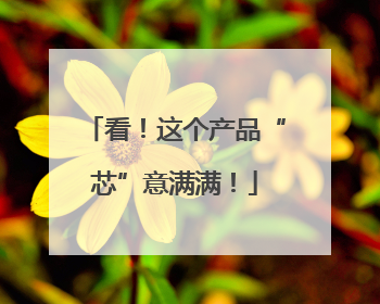 看！这个产品“芯”意满满！