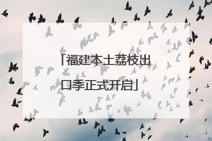 福建本土荔枝出口季正式开启