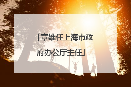 章雄任上海市政府办公厅主任