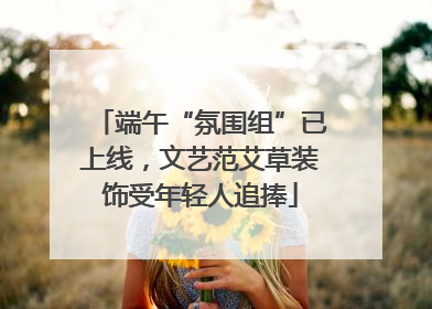 端午“氛围组”已上线，文艺范艾草装饰受年轻人追捧