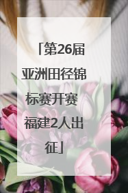 第26届亚洲田径锦标赛开赛 福建2人出征