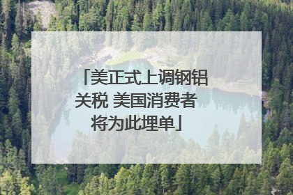 美正式上调钢铝关税 美国消费者将为此埋单