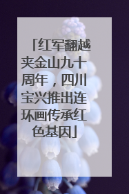 红军翻越夹金山九十周年，四川宝兴推出连环画传承红色基因
