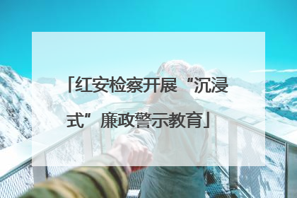红安检察开展“沉浸式”廉政警示教育
