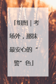 组图｜考场外，那抹最安心的“警”色