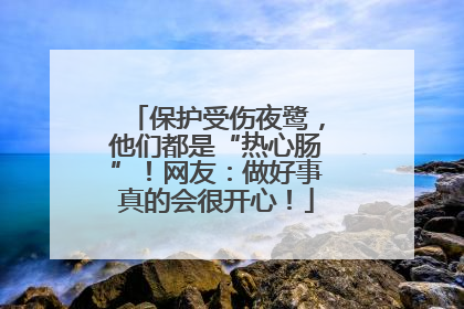 保护受伤夜鹭，他们都是“热心肠”！网友：做好事真的会很开心！