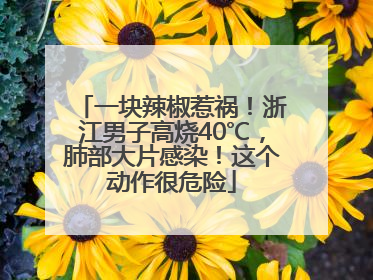 一块辣椒惹祸！浙江男子高烧40℃，肺部大片感染！这个动作很危险