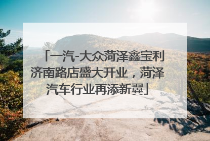 一汽-大众菏泽鑫宝利济南路店盛大开业，菏泽汽车行业再添新翼