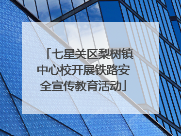 七星关区梨树镇中心校开展铁路安全宣传教育活动