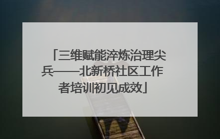 三维赋能淬炼治理尖兵——北新桥社区工作者培训初见成效