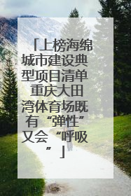 上榜海绵城市建设典型项目清单 重庆大田湾体育场既有“弹性”又会“呼吸”