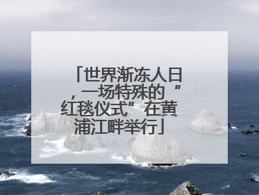 世界渐冻人日，一场特殊的“红毯仪式”在黄浦江畔举行