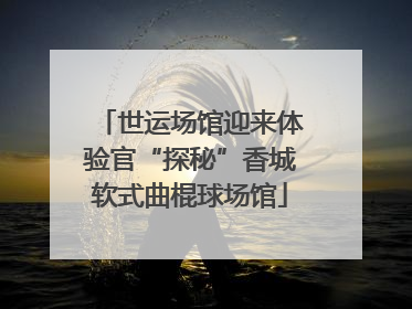 世运场馆迎来体验官“探秘”香城软式曲棍球场馆