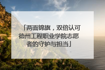 两面锦旗，双倍认可德州工程职业学院志愿者的守护与担当