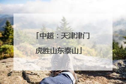 中超：天津津门虎胜山东泰山