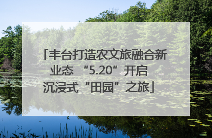 丰台打造农文旅融合新业态 “5.20”开启沉浸式“田园”之旅