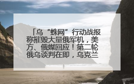 乌“蛛网”行动战报称摧毁大量俄军机，美方、俄媒回应！第二轮俄乌谈判在即，乌克兰提出三大诉求