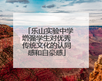 乐山实验中学增强学生对优秀传统文化的认同感和自豪感