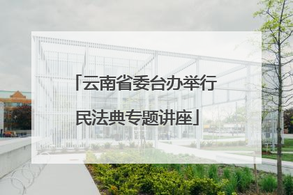 云南省委台办举行民法典专题讲座