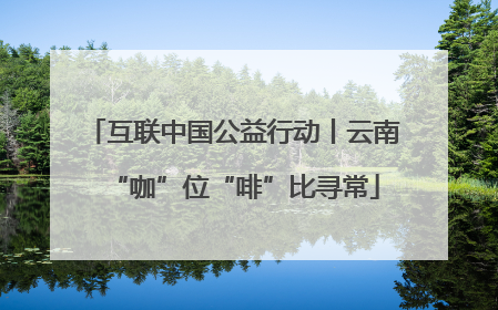 互联中国公益行动丨云南“咖”位“啡”比寻常