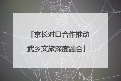 京长对口合作推动武乡文旅深度融合