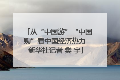 从“中国游”“中国购”看中国经济热力 新华社记者 樊 宇