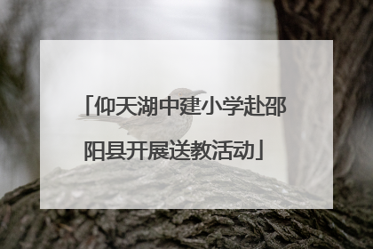 仰天湖中建小学赴邵阳县开展送教活动