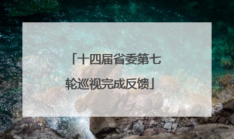 十四届省委第七轮巡视完成反馈