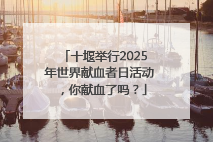 十堰举行2025年世界献血者日活动，你献血了吗？