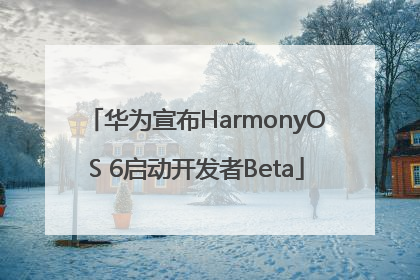 华为宣布HarmonyOS 6启动开发者Beta