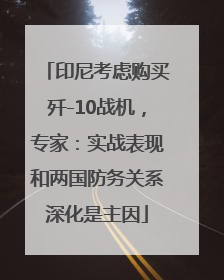 印尼考虑购买歼-10战机，专家：实战表现和两国防务关系深化是主因