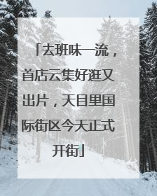 去班味一流，首店云集好逛又出片，天目里国际街区今天正式开街