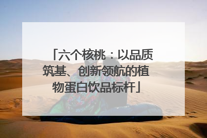 六个核桃：以品质筑基、创新领航的植物蛋白饮品标杆