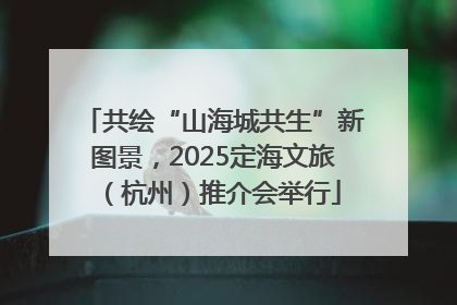 共绘“山海城共生”新图景，2025定海文旅（杭州）推介会举行
