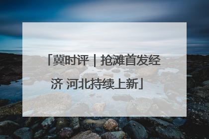 冀时评｜抢滩首发经济 河北持续上新