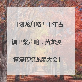 划龙舟咯！千年古镇里桨声响，黄龙溪恢复传统龙船大会