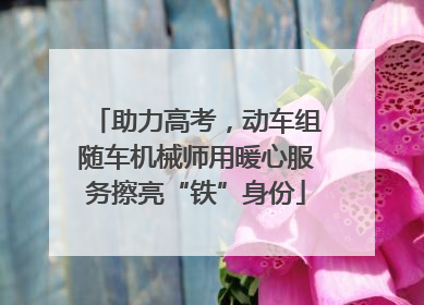 助力高考，动车组随车机械师用暖心服务擦亮“铁”身份