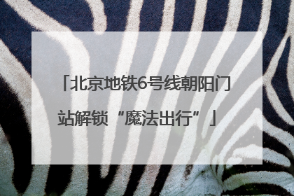 北京地铁6号线朝阳门站解锁“魔法出行”
